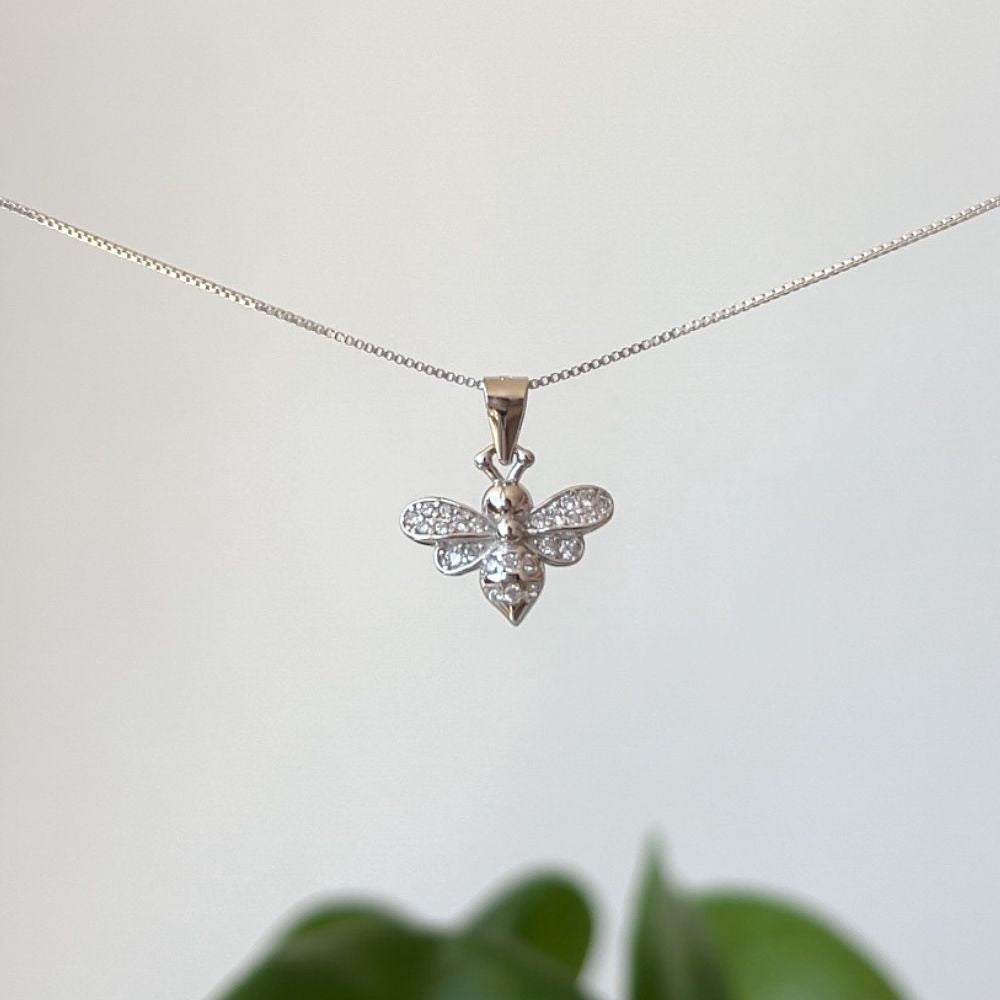 Collar Abeja Plata 925