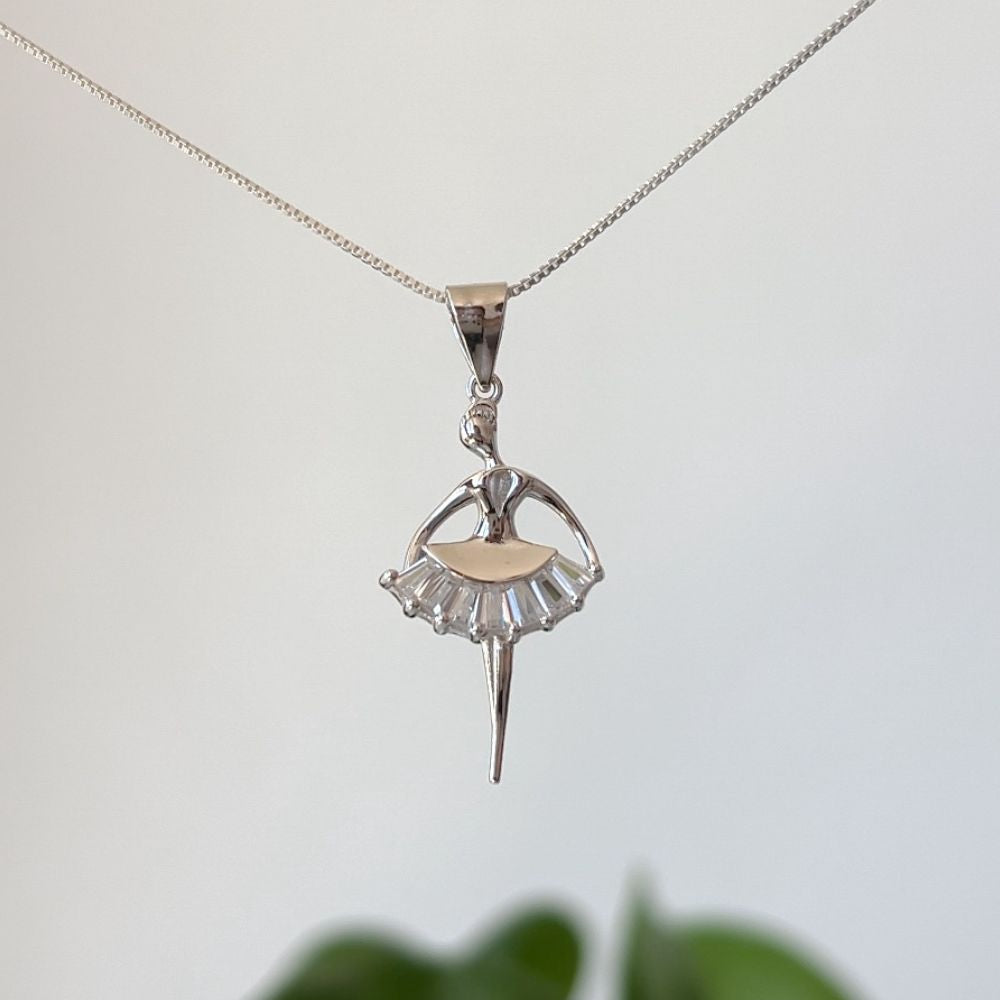 Collar Bailarina Plata 925