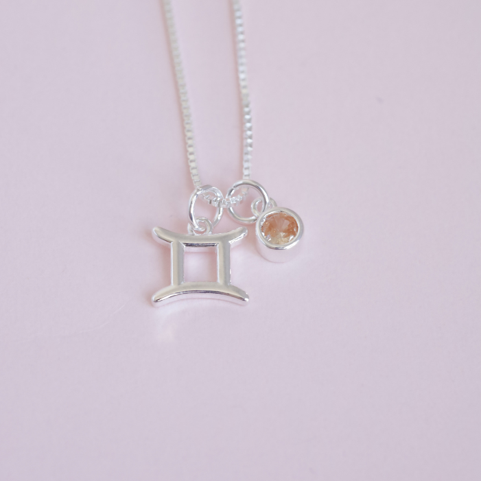 Collar Géminis Naranjo