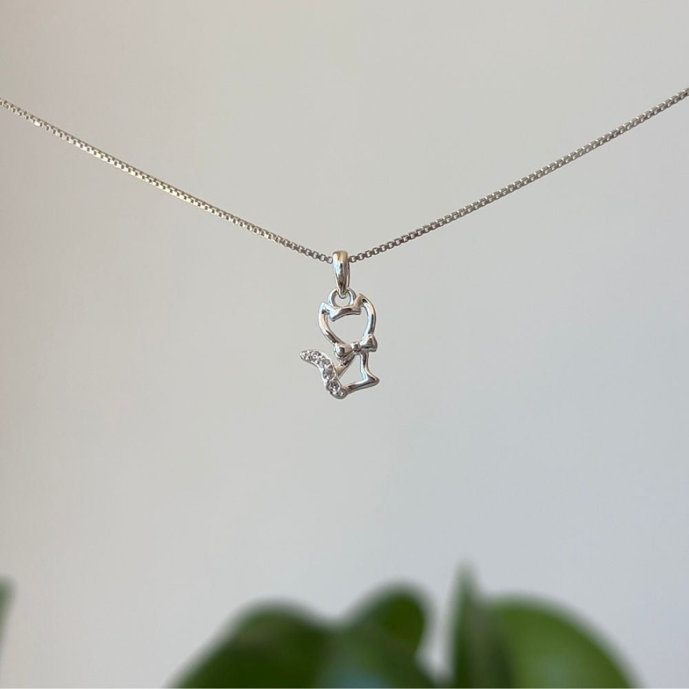 Collar Gatito Mini Plata 925
