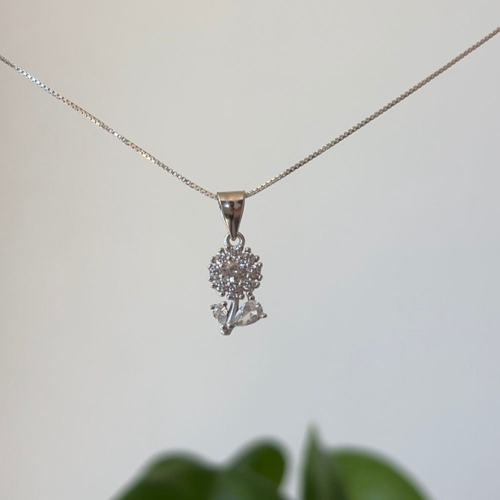 Collar Girasol Plata 925