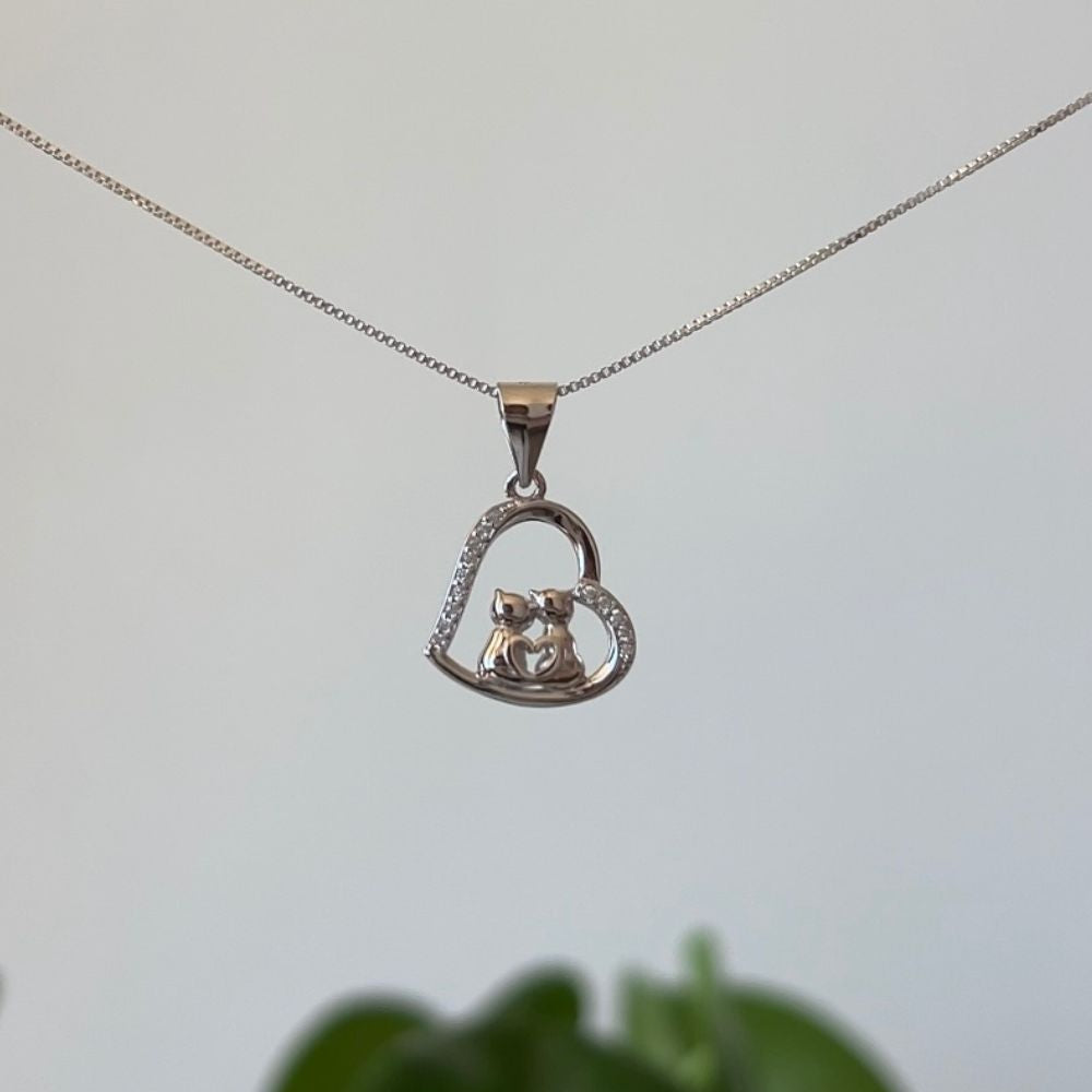 Collar Cat Lover Plata 925