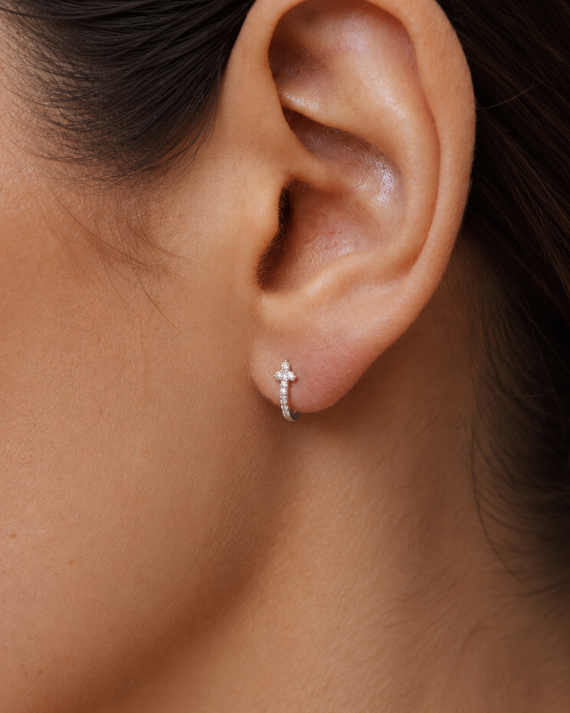 Argollas Flor Mini 10mm