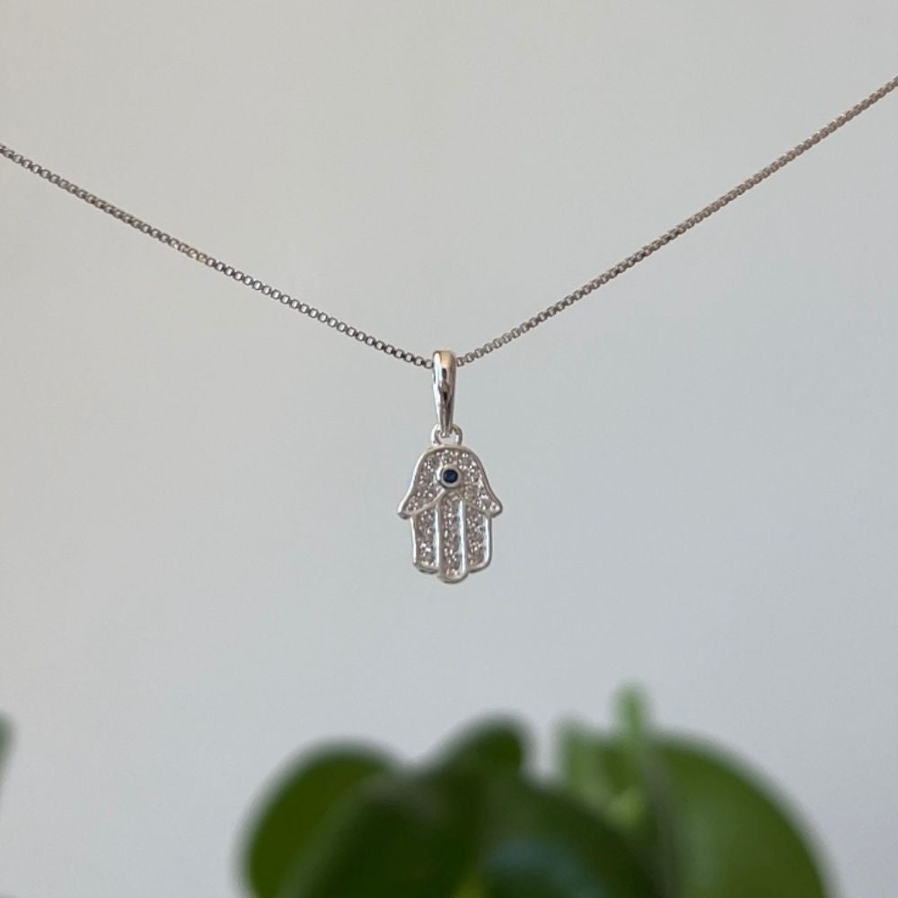 Collar Mano de Fátima Plata 925