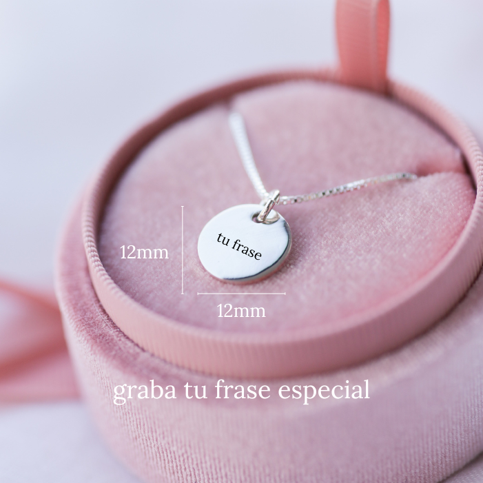 Collar Medalla 12mm Personalizada