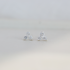 Aros Circón Triple Plata 925
