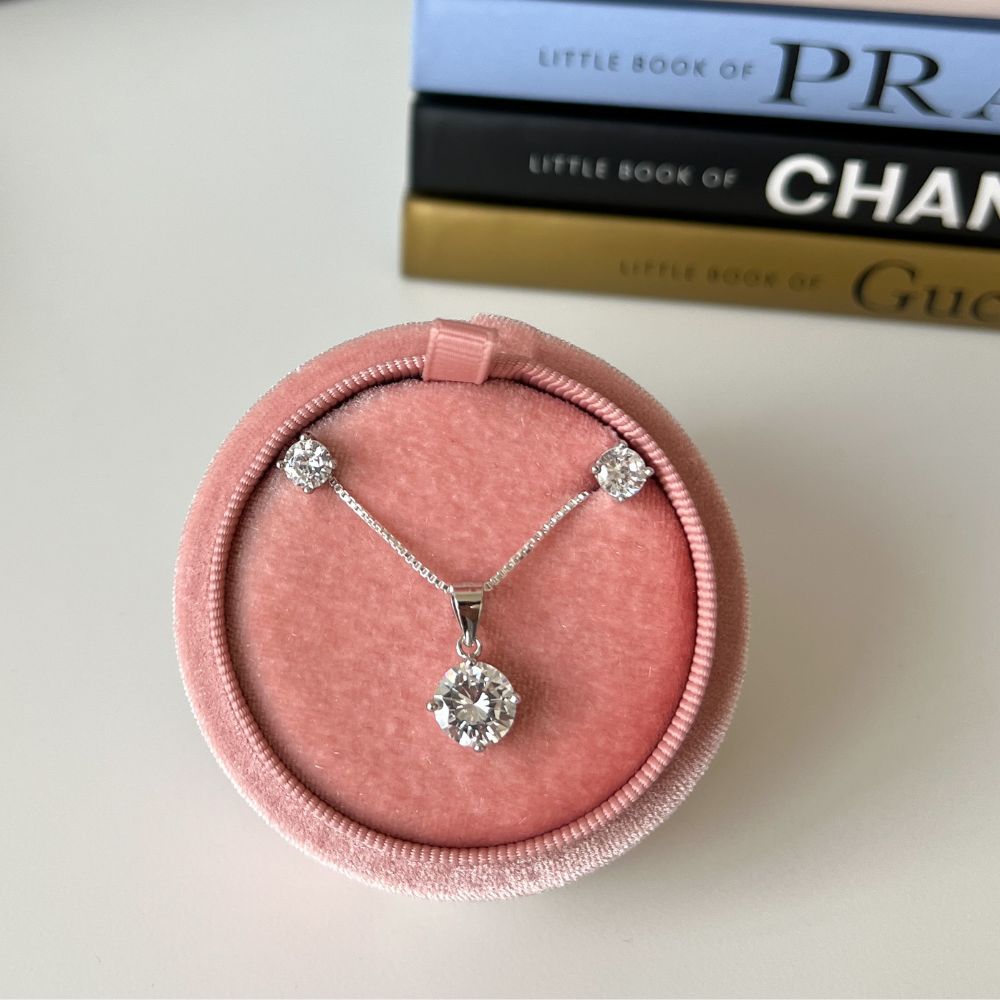 Conjunto Aros + Collar Redondo