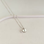 Collar Letra Medalla 8mm Plata 925