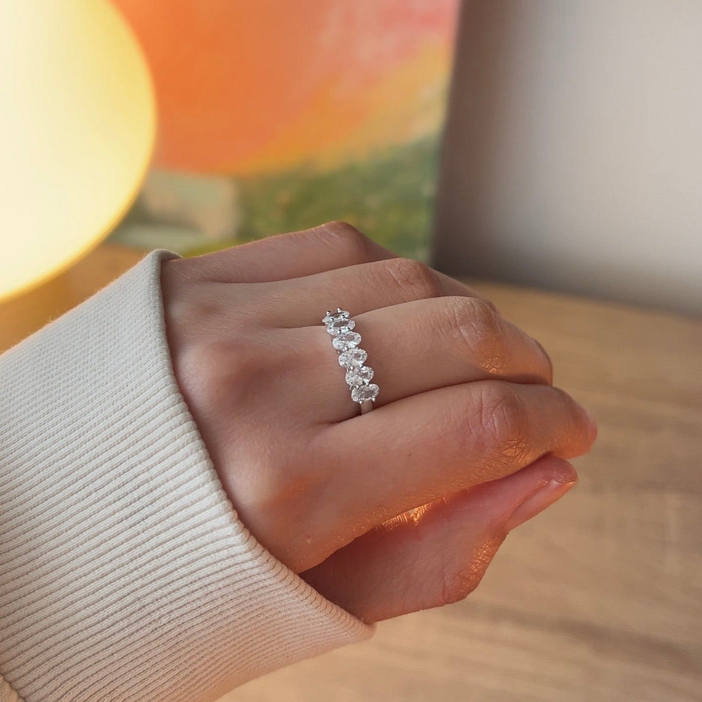 Anillo Cinco Circones Ovalados