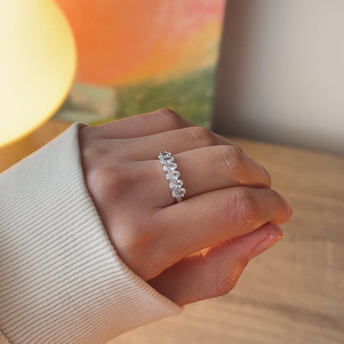 Anillo Cinco Circones Ovalados