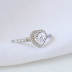 Anillo Corazón Blanco