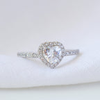 Anillo Corazón Blanco