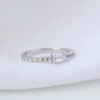 Anillo Circón Cuadrado