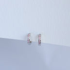 Argollas Cintillo Rosadas Mini 10mm