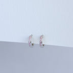 Argollas Cintillo Rosadas Mini 10mm