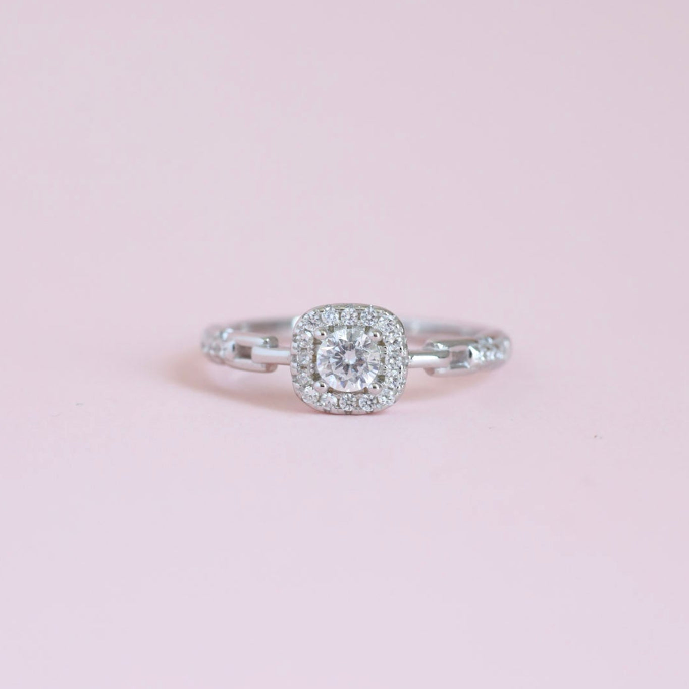 Anillo Cuadrado Cadena