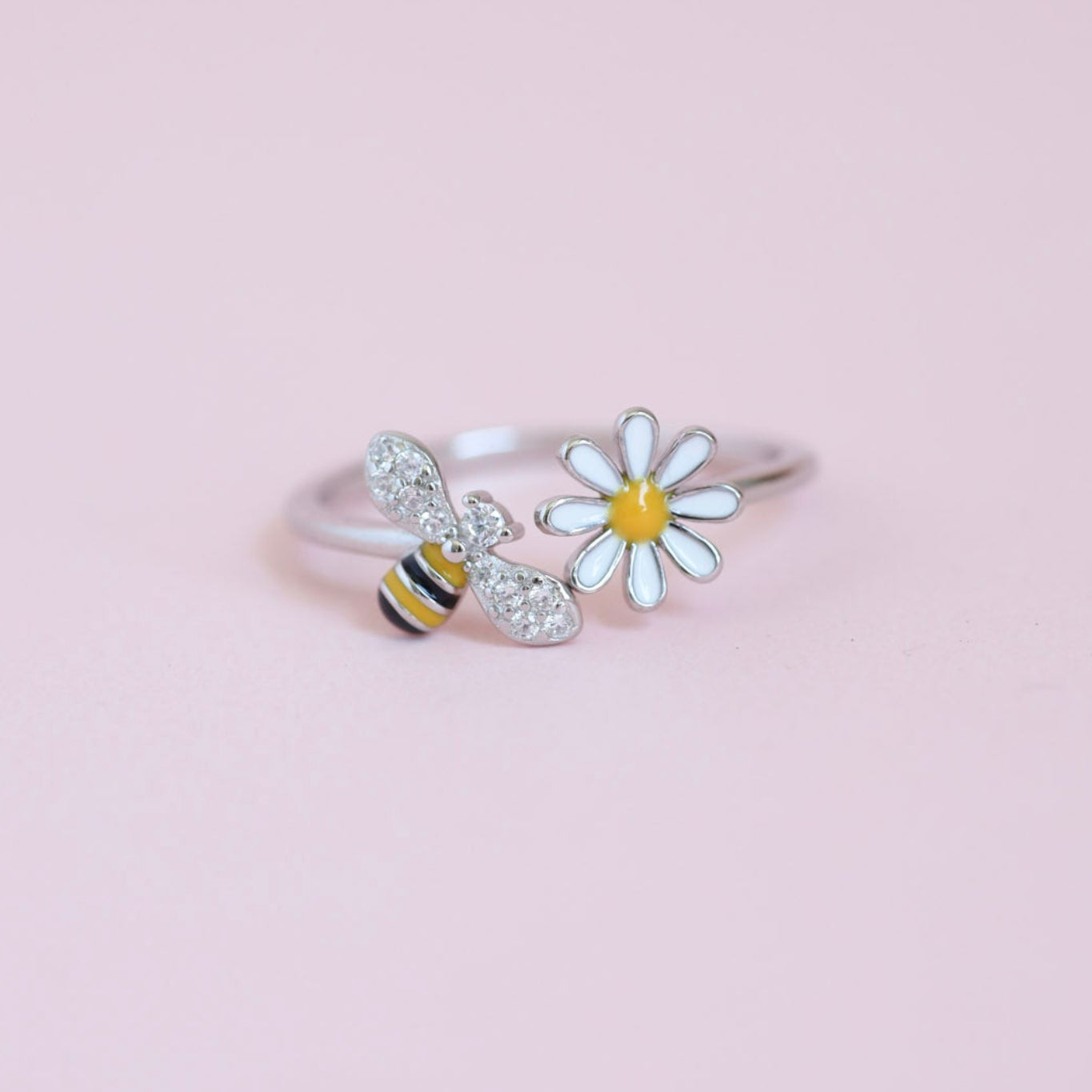 Anillo Abeja Flor