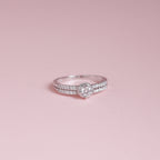Anillo Doble Solitario