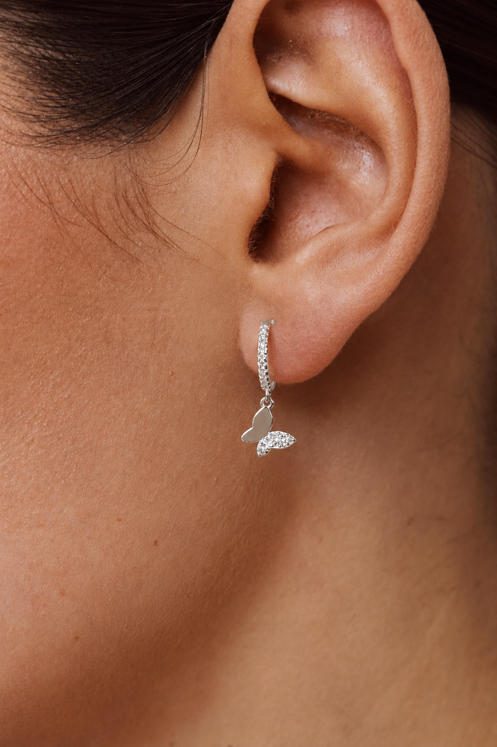 Argollas Huggies Mariposa 11mm
