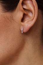Argollas Cintillo Rosadas Mini 10mm