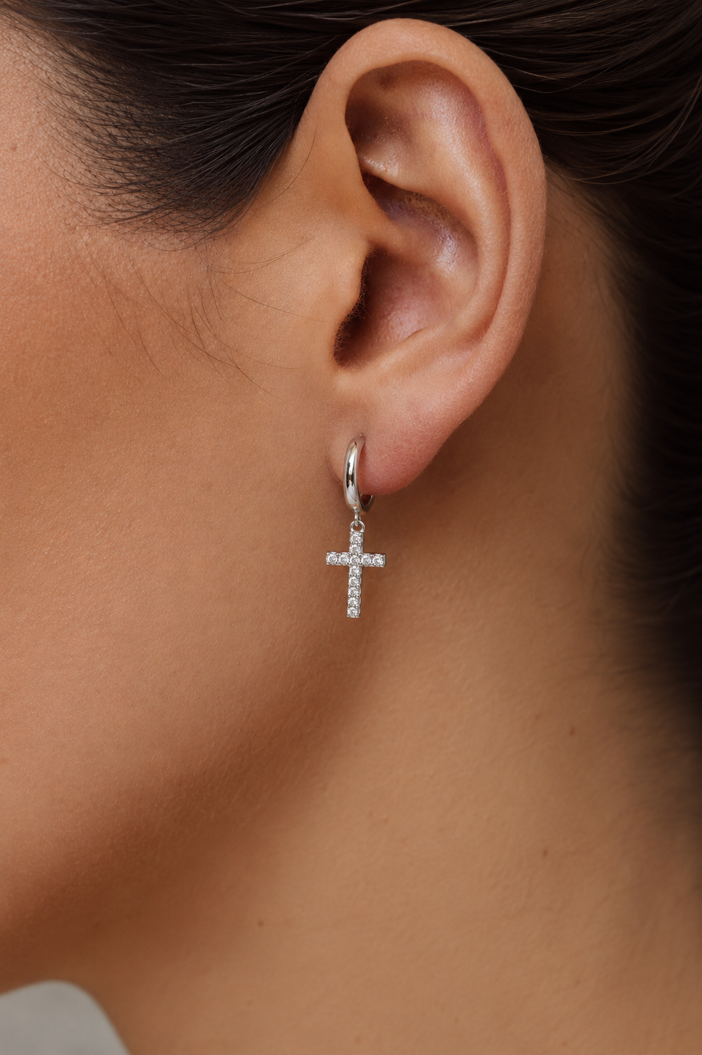 Argollas Huggies Cruz 12mm